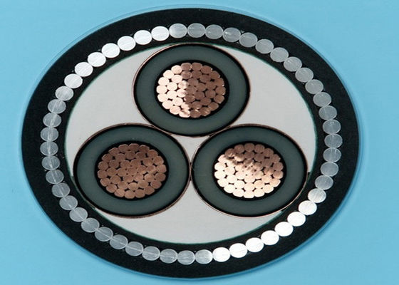 Hülle des Stahldraht-mehradrige gepanzerte Kabel-drei des Kern-LLDPE/LSHF